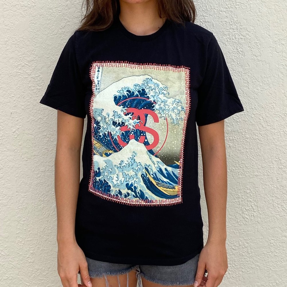 Stussy Hokusai Great Wave Kanagawa T Shirt